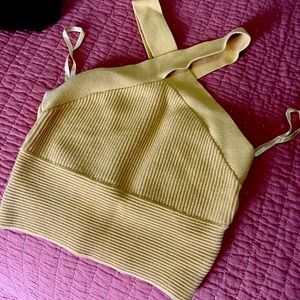 Abercrombie pale yellow top